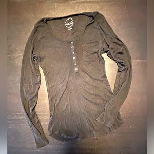 INC ribbed black button down shirt. Size XL